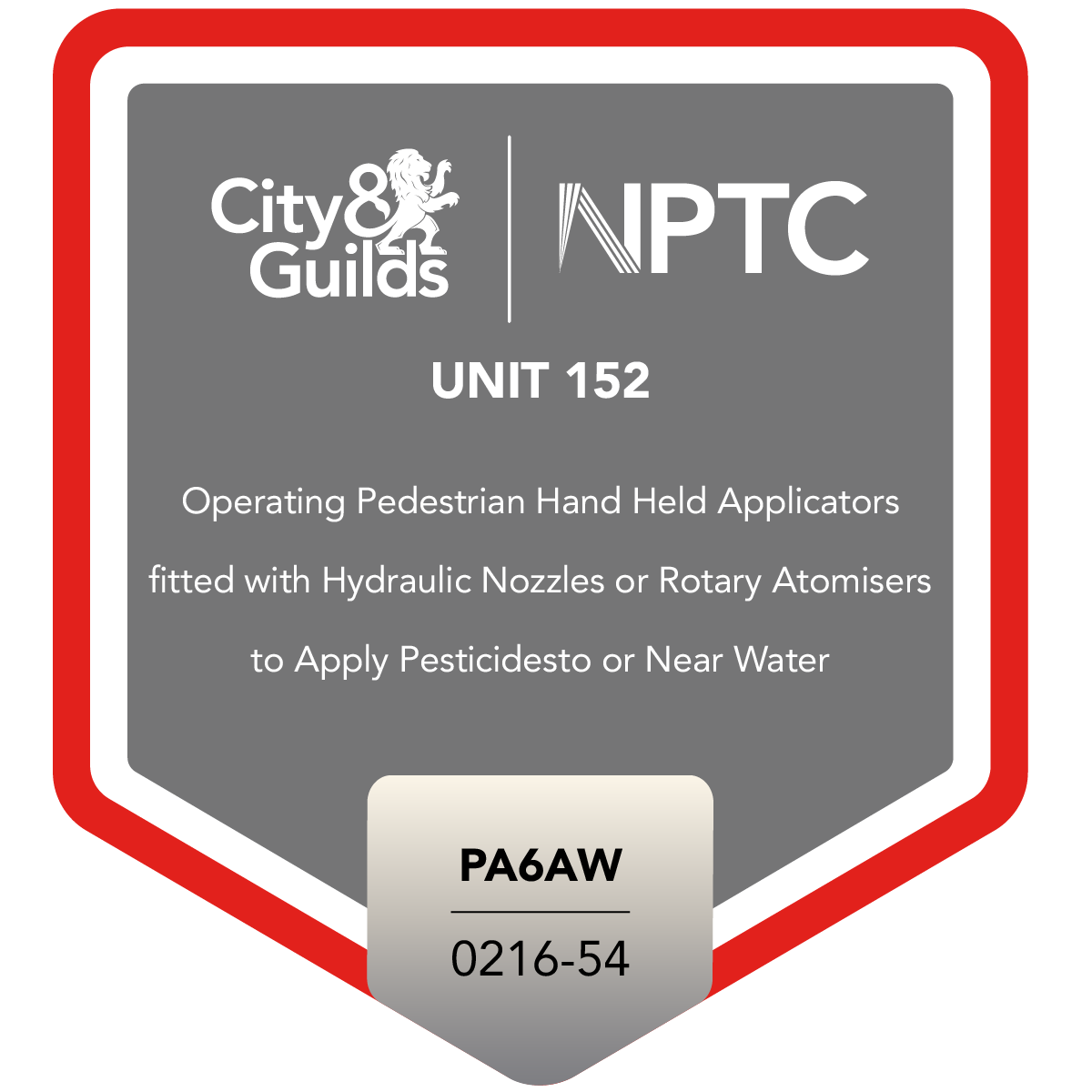 Operating Pedestrian Hand Held Applicators fitted with Hydraulic Nozzles or Rotary Atomisers to Apply Pesticides to or Near Water